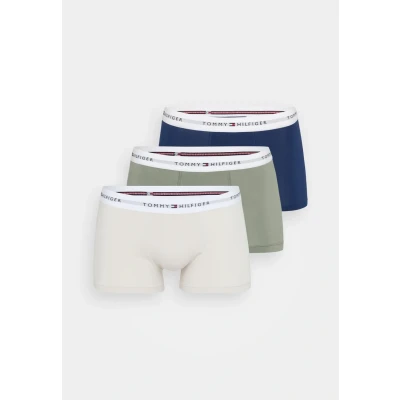 Bild av Tommy Hilfiger Signature Trunk 3 PACK Boxerkalsong, Storlek: XXL, Navy/sage/beige