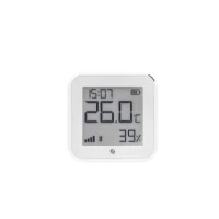 Bild av Shelly H&amp;T Gen 3 Blanco, Wi Fi och Bluetooth temperatur fuktighetssensor, termometer hygrometer med eInk skärm, hemautomation, iOS Android app, Matter stöd