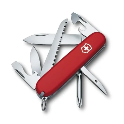 Bild av Victorinox 1.4613 fickkniv Hiker (13 funktioner, träsåg, trådavdragare, Phillips skruvmejsel, tandpetare) röd