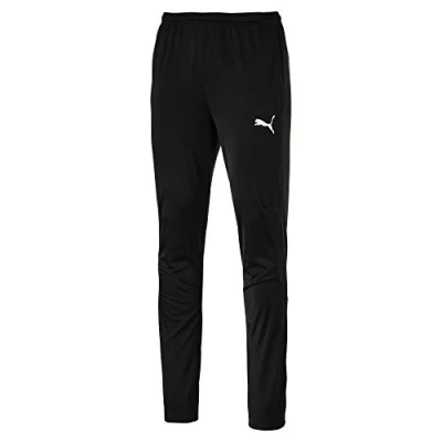 Bild av PUMA Herren Erwachsene Liga Sideline Poly Pant Core Hose, schwarz (PUMA Black White), M