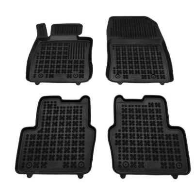 Bild av REZAW PLAST 200814 Ensemble de tapis sol Caoutchouc avant et arrière noir MAZDA: CX 3