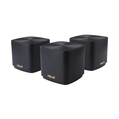 Bild av ZenWifi XD4 Plus 3 pack, AX1800, WiFi, 6 Mesh för hela huset, täckning upp till 446 m2 eller fler än 5 rum, enkel installation, nätverkssäkerhet, föräldrakontroll, svart