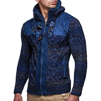 Bild av Leif Nelson herr cardigan jacka huva LN 20525
