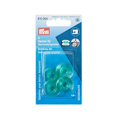Bild av Prym Mässingic Transparent (21.6mm) Sömnad Maskin Spolar 4 Bitar