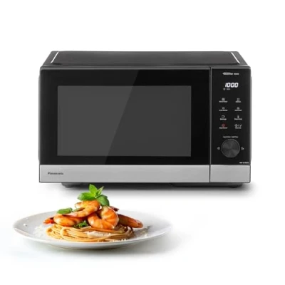 Bild av Panasonic NN SD38QSEPG Mikrovågsugn Svart, Rostfritt stål 1000 W LCD display