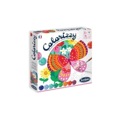 Bild av Sentosphère 3904504 Colorizzy, måla efter siffror, målset för barn, fjärilar, pysselset, kreativt set, gör det själv, multi