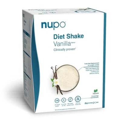 Bild av NUPO Diet shake Vanilj Shakes av högsta kvalitet för viktkontroll I kliniskt beprövad måltid ersättning 10 portioner GMO fri