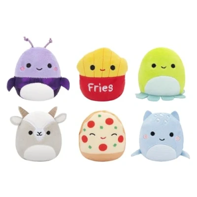 Bild av Micromallows SQMM0012 6 pack, supermjuka mini quishmallows, 6,5 cm plyschfigurer