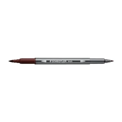Bild av Staedtler Double ended watercol. 10 pcs choc. brown