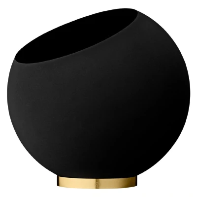 Bild av AYTM Globe blomkruka, Ø 43 cm, svart, aluminium, stål