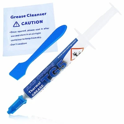 Bild av AABCOOLING Thermal Grease 5 4g Extremt Högeffektiv, Säkerställer stabilt arbete, Kylpasta, Värmeledningsförmåga 12,5 W/mK, Termisk sammansatt pasta, CPU Kylare, Värmeledningspasta, Värmeledningsmaterial, Diss Släpper perfekt ut värmen, Kylfläns