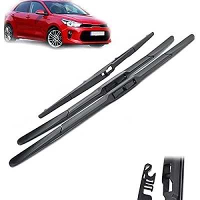 Bild av Torkarbladssats fram och bak för Kia Rio 4 Hatchback 2017 2018 2019 2020 2021 2022 vindrutetorkare 26&quot; 16&quot; 11&quot;