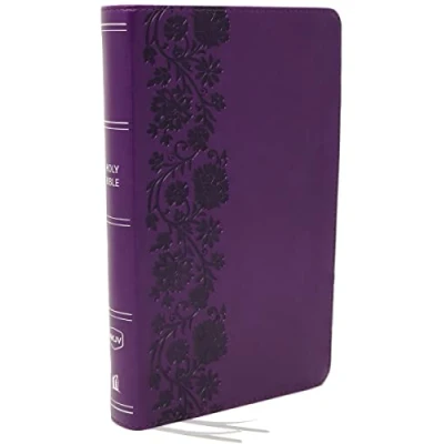 Bild av NKJV, End of Verse Reference Bible, Personal Size Large Print, Leathersoft, Purple, Red Letter, Comfort Print: Holy New King James Version