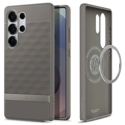 Bild av Spigen Parallax MagFit Case för Samsung Galaxy S25 Ultra Skal Fodral, Kompatibel med MagSafe Ash Gray