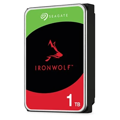 Bild av Seagate IronWolf, 1TB, Intern Hårsddisk, NAS, CMR, 3,5&quot;, SATA, 6GB/s, 5900 RPM, 64 MB cache, NAS RAID, 3 års Rescue Services (ST1000VN002)