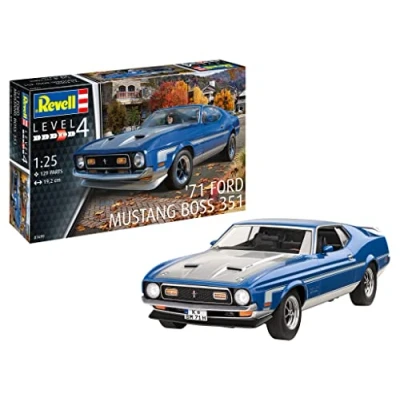 Bild av Revell 07699 &#039;71 Mustang Boss 351 1:25 skala obyggd/omålad plastmodellsats