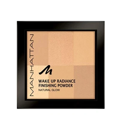 Bild av Manhattan Wake Up Radiance Finishing Powder, i färgen 001 elfenben, för en naturlig glöd på huden, finns 2 färger