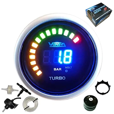 Bild av Vega Turbotrycksmätare, 1 till 2 bar, digital och LED, 52 mm, franskt märke
