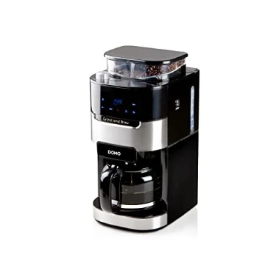 Bild av Domo Grind &amp; Brew DO721K Helautomatisk kaffemaskin svart, rostfritt stål