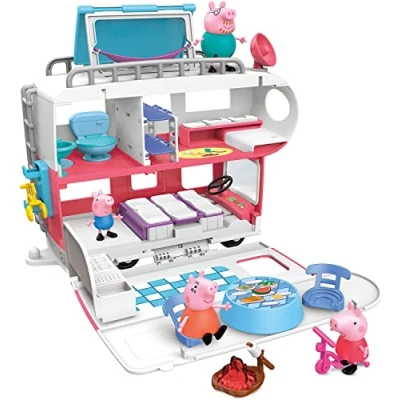 Bild av Peppa Pig F2182 Wutz Peppa&#039;s Adventures RV från Family förskoleleksak, konvertibla fordon, spelar ljud och musik, lämplig för åldrarna 3+, único