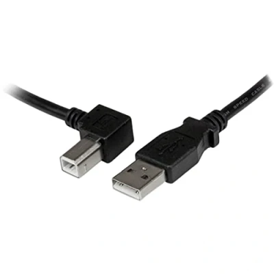 Bild av StarTech.com 3 m USB 2.0 A till B kabel vinklad vänster St/St skrivarkabel