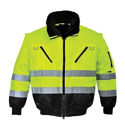 Bild av Portwest Hi Vis 3 i 1 Pilotjacka, färg: Gul/Svart, storlek: M, PJ50YBRM