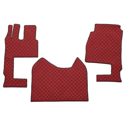 Bild av F CORE FL04 RED Ensemble de tapis sol Similicuir avant 3 Rouge