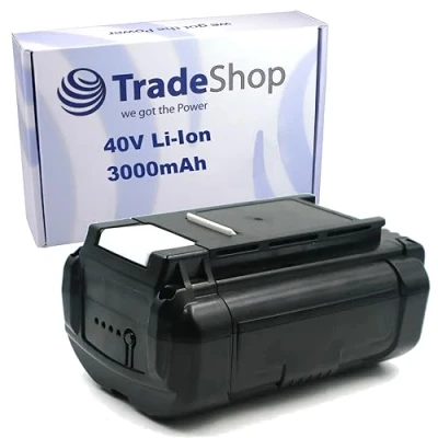 Bild av Trade Shop Li Ion batteri 36 V/40 V/3 000 mAh kompatibel med Ryobi BPL3615 BPL3620D BPL3626 BPL3626D BPL3626D2 BPL3640 BPL3640D BPL3640D2 BPL3650 BPL3650D