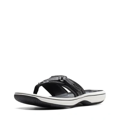 Bild av Clarks kvinnors bris hav flip flop, Svart syntetisk, 38 EU