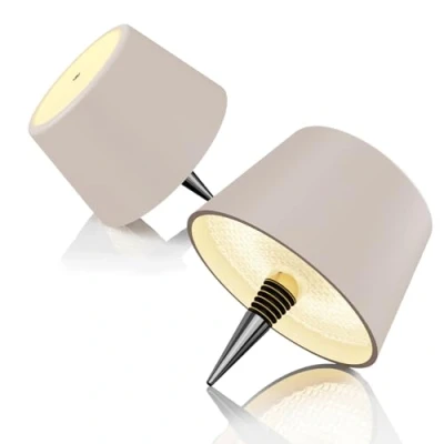 Bild av MU LIN avtagbar och flaska touchlampa, uppladdningsbar trådlös bord flasklampa intensitet vattentät LED lampa. 2 st Colombe