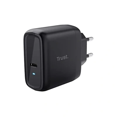 Bild av Trust Maxo USB C laddare på 65 W, 75% återvunnet material, snabbladdare med 2 m kabel, nätadapter för iPhone, iPad, Samsung Galaxy, Steam Deck, Smartphones, surfplattor
