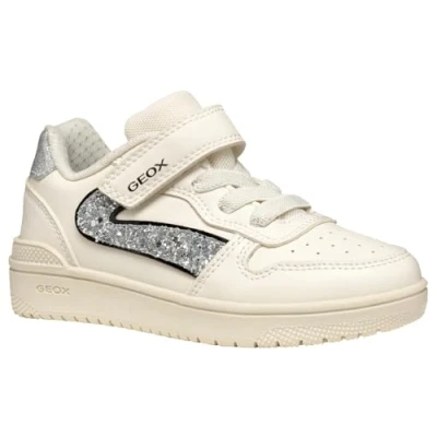 Bild av Geox J Washiba Girl A flickor sneakers, Lt elfenben, 31 EU