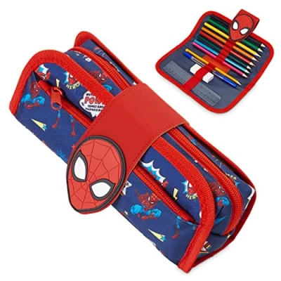 Bild av Marvel Pojkar blyertsfodral Spiderman blyertspenna för barn med brevpapper, En storlek, Röd