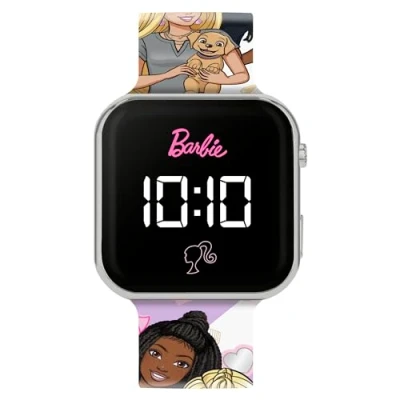 Bild av Accutime Barbie tryckt rem LED barnklocka