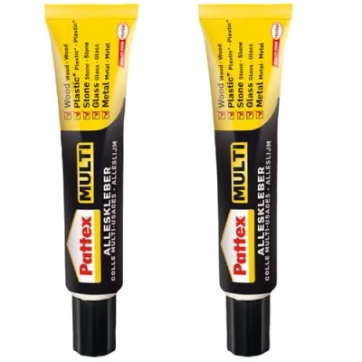Bild av Pattex Multi universallim 2 x 20 g i oförstörbart rör, lösningsmedelsfritt, extra starkt, snabbt och rent, droppar inte, kraftfull