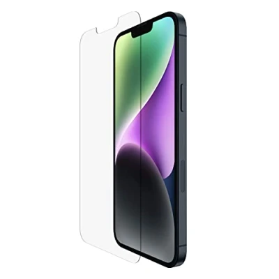 Bild av Belkin TemperedGlass skärmskydd för iPhone 14 Plus/13 Pro Max, antimikrobiell ytbehandling, enkel applicering utan bubblor med den medföljande monteringsformen, testad 9H hårdhet