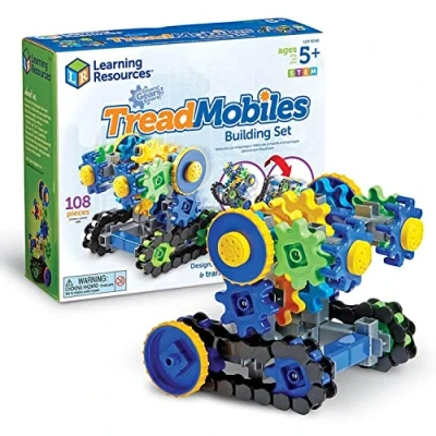 Bild av Learning Resources LER9240 Gears TREADMOBILES byggsats, multi