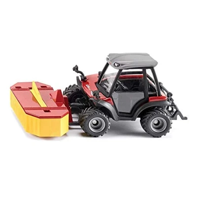 Bild av siku 3068, Aebi TerraTrac TT211 Special traktor, 1:32, Metall,plast, Röd, Frontklippare ingår