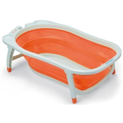 Bild av Foppapedretti Soffietto baby badkar, för spädbarn från födseln upp till 15 kg, 23 x 46 81 cm, 2 orange