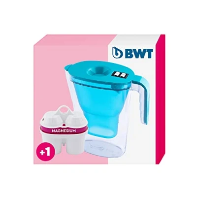 Bild av BWT Vida bordsvattenfilter inkl. 1 filterpatron för Magnesium Mineralized Water I Manuell räknare 2,6 liter Petrol