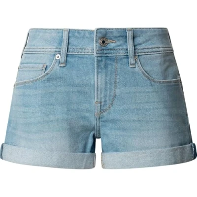 Bild av Pepe Jeans Regular MW Siouxie Jeansshorts, Storlek: 30, Denim