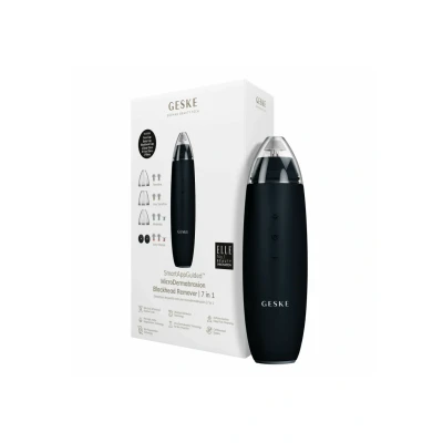 Bild av Geske Microdermabrasion Blackhead Remover 7 IN 1 SMARTAPPGUIDED Ansiktsvård tillbehör, Storlek: One Size, Black