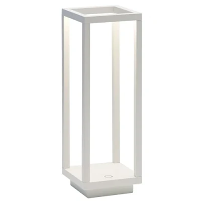 Bild av Zafferano, Home Pro Lampa, Uppladdningsbar Sladdlös Bordslampa med Touchkontroller, Lämplig för Inomhus och Utomhus Bruk, Dimmer, 3000 K, Höjd 29,4 CM, Färg Vit