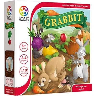 Bild av smart games Grabbit, Multiplayer Memory Game, 2 4 Players, 4+ Years