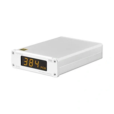 Bild av TOPPING D10s DAC MINI USB XMOS XU208 ES9038Q2M DSD256 PCM 384 kHz, Hi Res Audio, Desktop Audio Decoder (silver)
