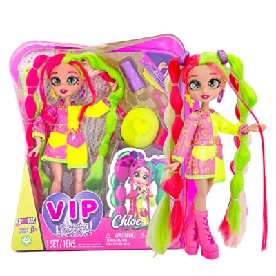 Bild av VIP Pets Mode Chloe, modedocka modedockan med det längsta håret att kamma som en riktig frisör, leksak för flickor och barn från 4 år