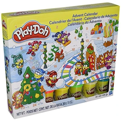 Bild av Play Doh B21999 Modellering sammansatt leksak julkalender inkluderar 5 färgbadkar