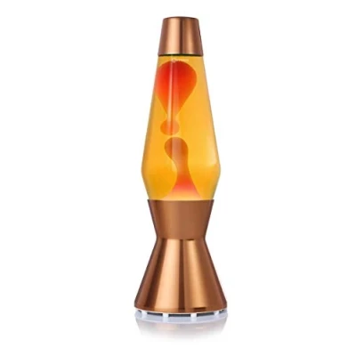 Bild av Mathmos Astro Lava Lampa Svart/Koppar (Koppar/Gul/Orange)