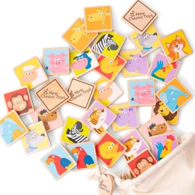 Bild av New Classic Toys Memory Game Farm Animals 10830