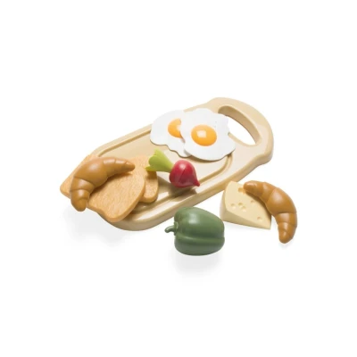 Bild av Dantoy Green Garden Breakfast platter Leksaker Brun, Mørkebrun, Mørkegrøn, Støvbrun, Grøn, Lys Orange, Lysegul, Jordbærrød, Hvid L27.5 x W14.5 H7 cm